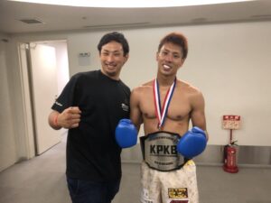 九州プロキックボクシングのチャンピオンベルト